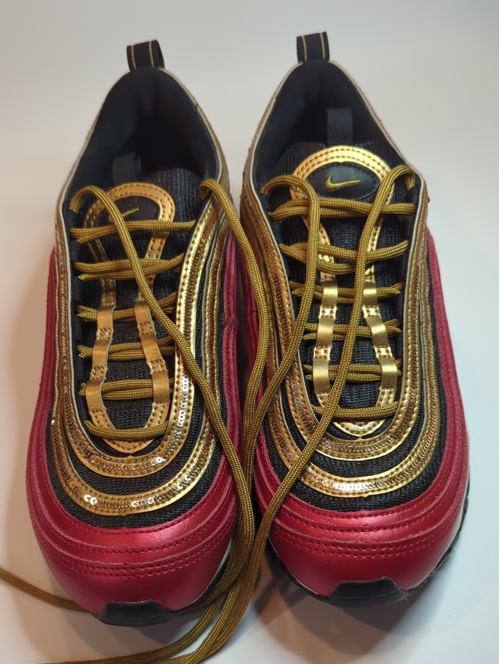 Nike Air Max 97 Women's Size 7.5 University Red/Metallic Gold